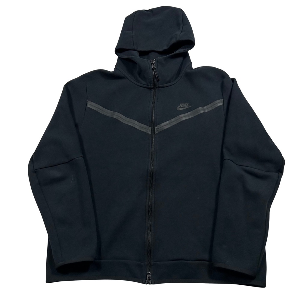Nike Tech Fleece Full Zip Hoodie Mens XL Black CU4489-010 Windrunner Jacket